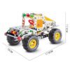 213pcs Steel Block Toys Kids Car Toys SUV Power Vehicles Baby Boys Super Car For Children Gift Toys (SUV)