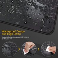 Anti-slip World Map Pattern Large Gaming Mouse Pad Keyboard Mat Desk Mousepad