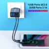 GTWIN USB Charger Quick Charge 3.0 EU US Plug Mobile Phone Adapter For iPhone Samsung Xiaomi Smartphone Tablet Fast Wall Charger