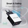 QGEEM QC 3.0 USB Charger Fiber Drawing Quick Charge 3.0 Fast Charger Portable Phone Charging Adapter for iPhone Xiaomi Mi9 EU US 7