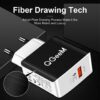 QGEEM QC 3.0 USB Charger Fiber Drawing Quick Charge 3.0 Fast Charger Portable Phone Charging Adapter for iPhone Xiaomi Mi9 EU US 7